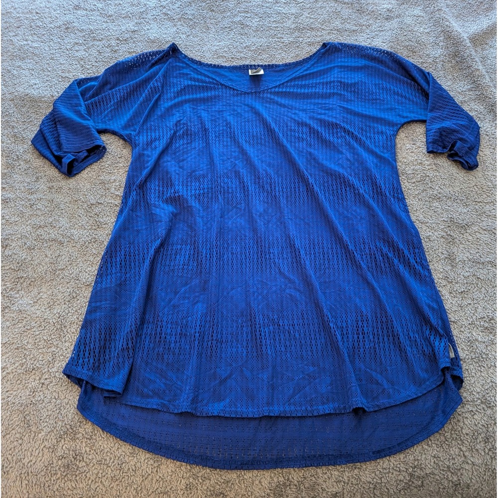 ONeill Womens Floral Tankini Swimsuit Set with Blue Mesh Cover Up XL Blue Black - Picture 6 of 10